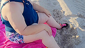 Your Favorite Big Ass Milf Enjoying A Day At The Beach