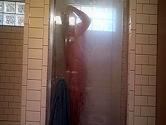 bbw wife in shower