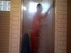 bbw wife in shower