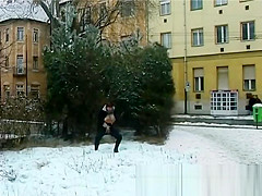 crazy girls peeing in public