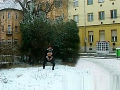 crazy girls peeing in public