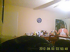 friends wife caught in room changing
