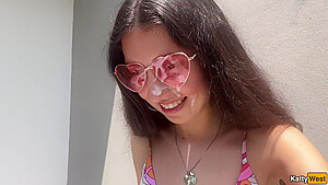 gi uy leke porn -Stranger Lured Me With Hard Cock And He Cum On My Glasses After Sex  Cumwalk With Katty West