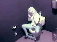 girl Caught masturbating In The Toilet