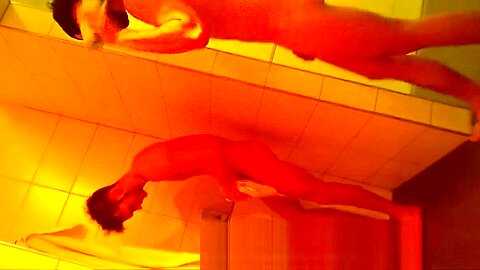 gym showers caught 21 sexy young friends