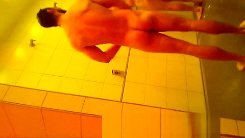 gym showers caught 21 sexy young friends