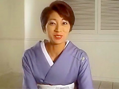japanese kimono woman facesitting with interview