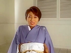 japanese kimono woman facesitting with interview