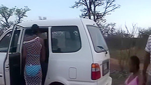 massive facial on a african babe
