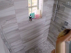 perv spying roommate bath