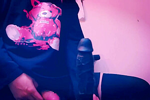 porn long ong ilver -女装 Crossdresser　黒タイツで足コキしてあげますよ　footjob