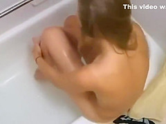 spied on while she masturbates in the Bathtub