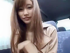 teen 18+ Chika Eiro Fucked With Sex Toys In A Moving Car