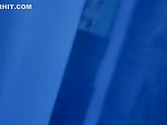 teen 18+ Kimber Lee Catches Peeping Tom through Hotel Window!