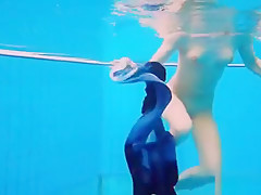 teen 18+ girl Avenna is swimming HQ