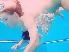 teen 18+ girl Avenna is swimming HQ