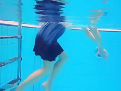 teen 18+ girl Avenna is swimming HQ