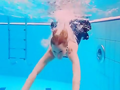 teen 18+ girl Avenna is swimming HQ