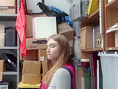 teen 18+ thief watched fucking mall cop