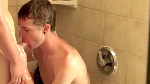 teens 18+ Boys Raw Ass Pounding in Shower