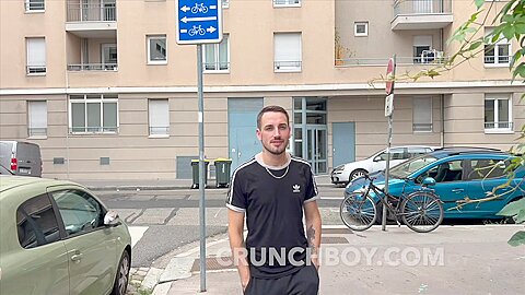 the french dude NATHAN MADNESS fucked raw the straight curious MAthieu for CRUNCHBOY