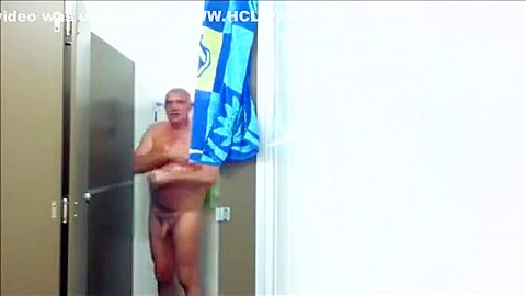 truck driver in the shower